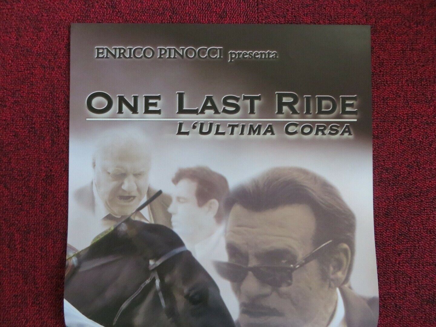 ONE LAST RIDE  ITALIAN LOCANDINA (26.5"x12.5") POSTER CHARLES DURNING 2004