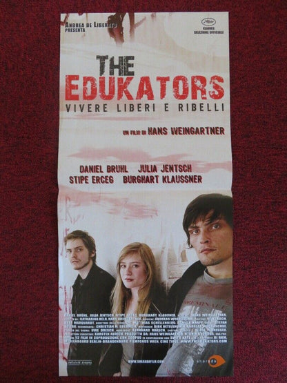 THE EDUKATORS ITALIAN LOCANDINA (26.5"x12.5") POSTER DANIEL BRUHL J JENTSCH 2004