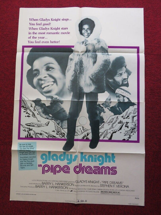 PIPE DREAMS US ONE SHEET POSTER GLADYS KNIGHT WAYNE TIPPIT 1976