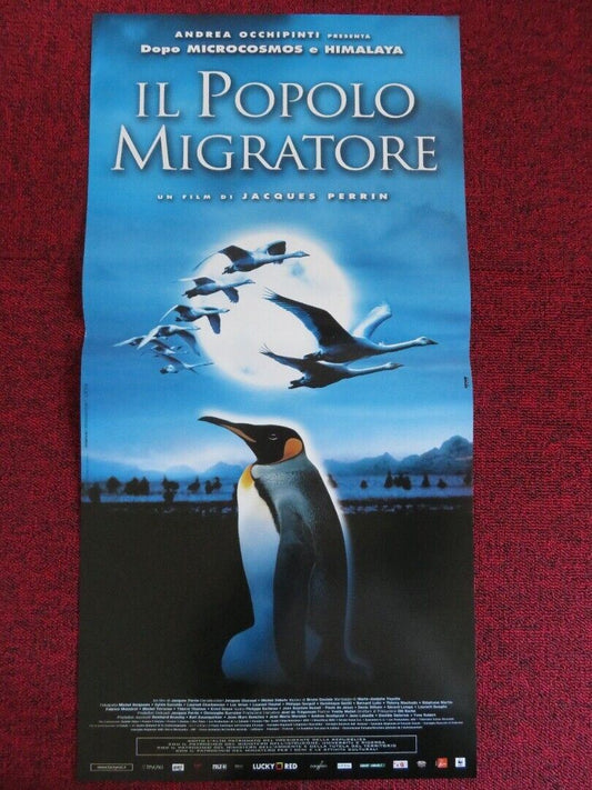 IL POPOLO MIGRATORE ITALIAN LOCANDINA (25"x12.5") POSTER JACQUES PERRIN 2001