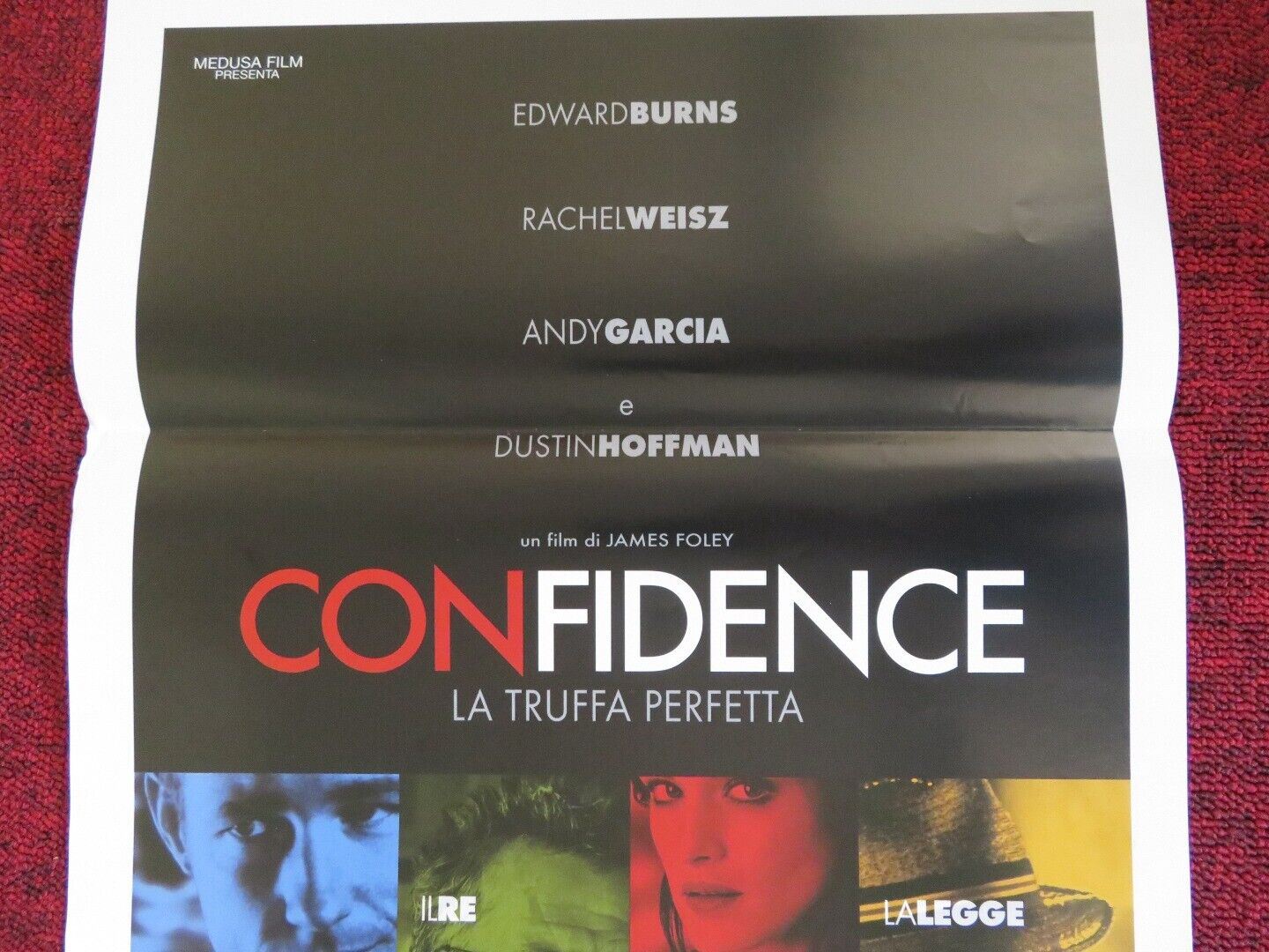 CONFIDENCE ITALIAN LOCANDINA (27.5"x13") POSTER EDWARD BURNS RACHEL WEISZ 2003