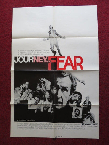 JOURNEY INTO FEAR US ONE SHEET POSTER SAM WATERSTON ZERO MOSTEL 1975