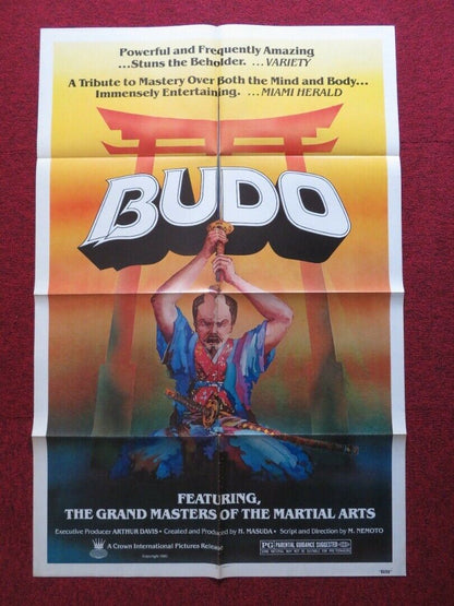 BUDO: THE ART OF KILLING US ONE SHEET POSTER HARRY J. QUINI 1981