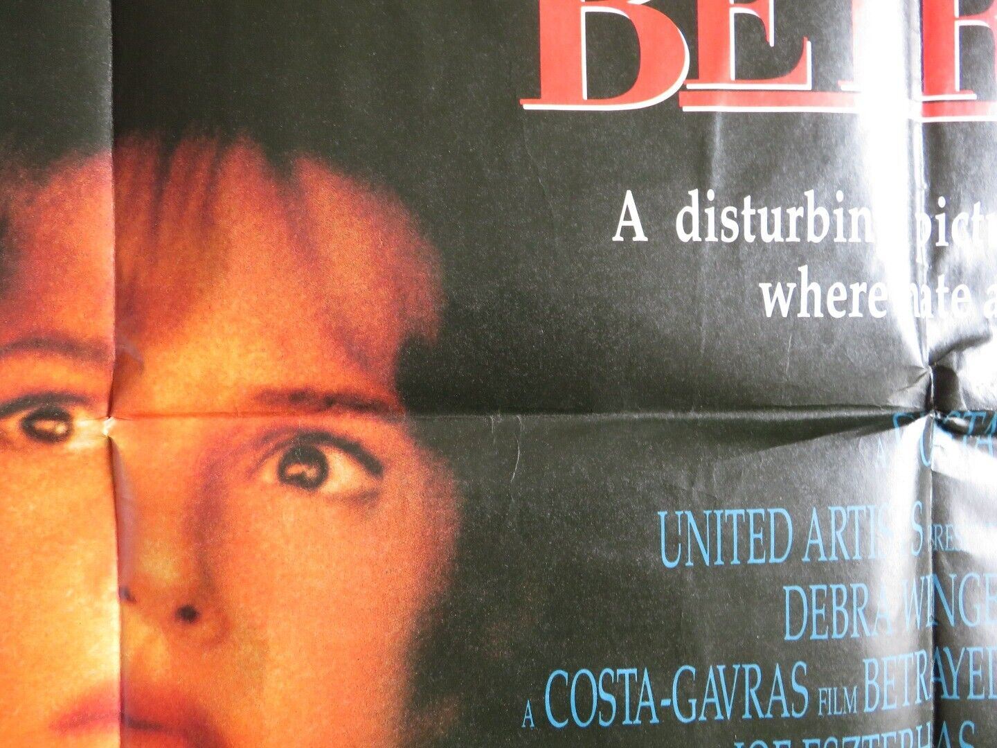 BETRAYED UK QUAD POSTER DEBRA WINGER TOM BERENGER 1988