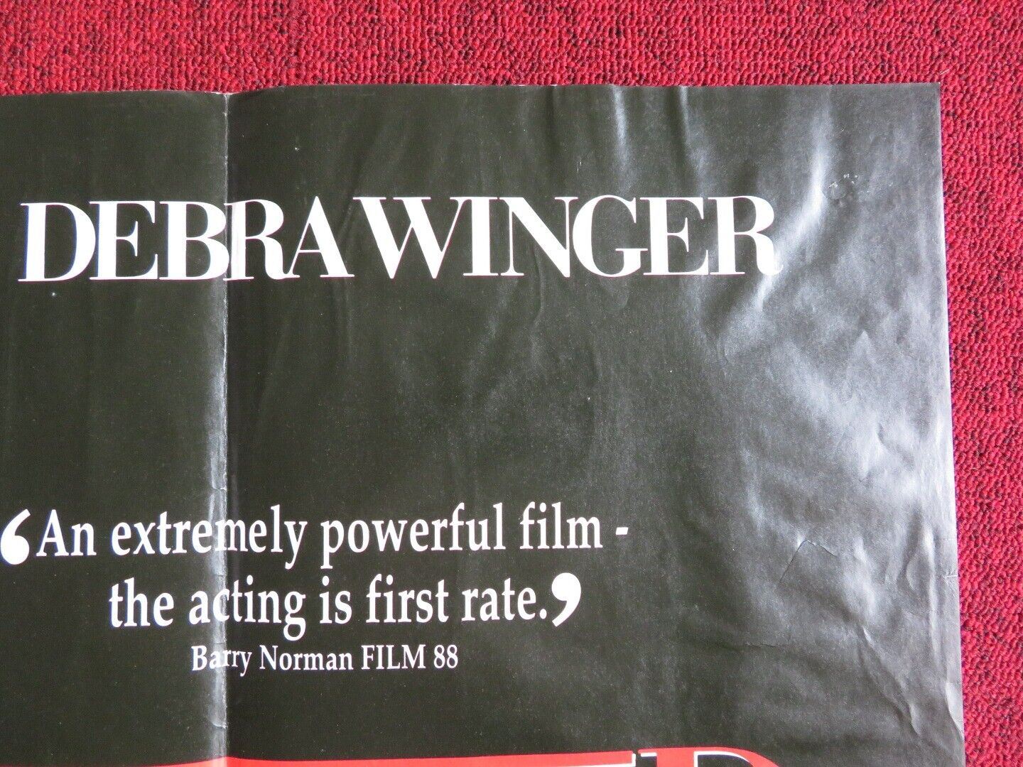 BETRAYED UK QUAD POSTER DEBRA WINGER TOM BERENGER 1988