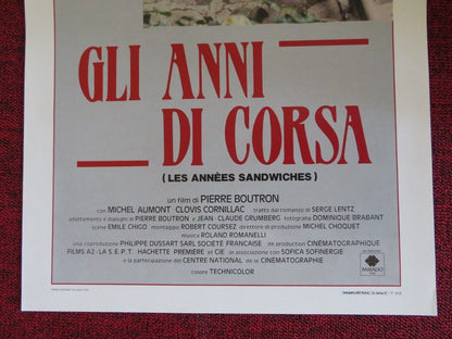 GLI ANNI DI CORSA  ITALIAN LOCANDINA (27.5"x13") POSTER MICHEL AUMONT 1988