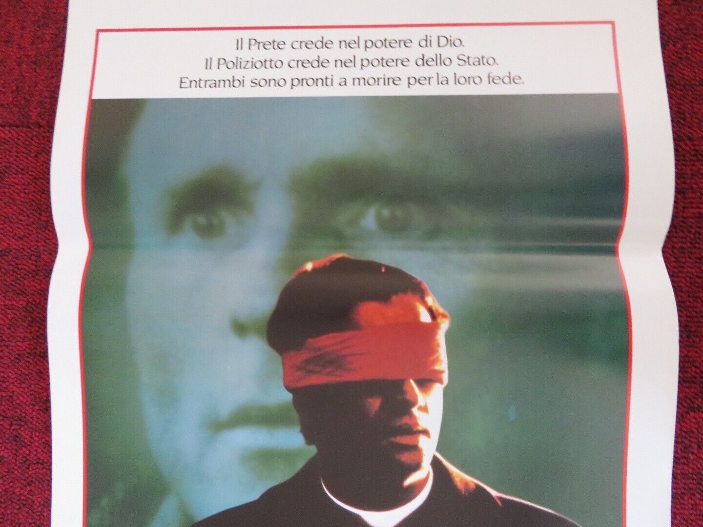 TO KILL A PRIEST ITALIAN LOCANDINA (27.5"x13") POSTER  ED HARRIS 1988