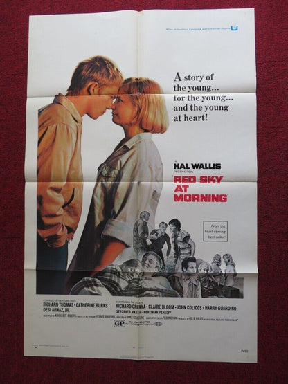 RED SKY AT MORNING US ONE SHEET POSTER RICHARD THOMAS CATHERINE BURNS 1971