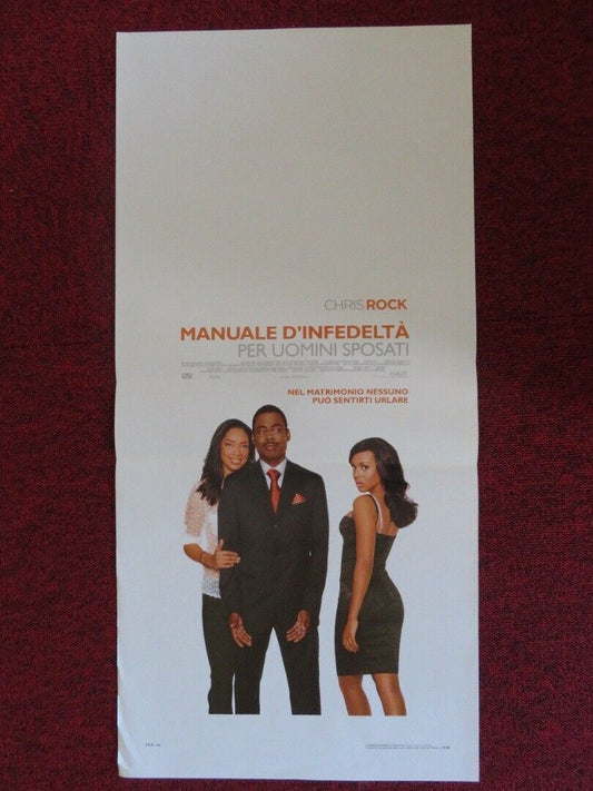 I THINK I LOVE MY WIFE  ITALIAN LOCANDINA (27.5"x13") POSTER CHRIS ROCK 2007