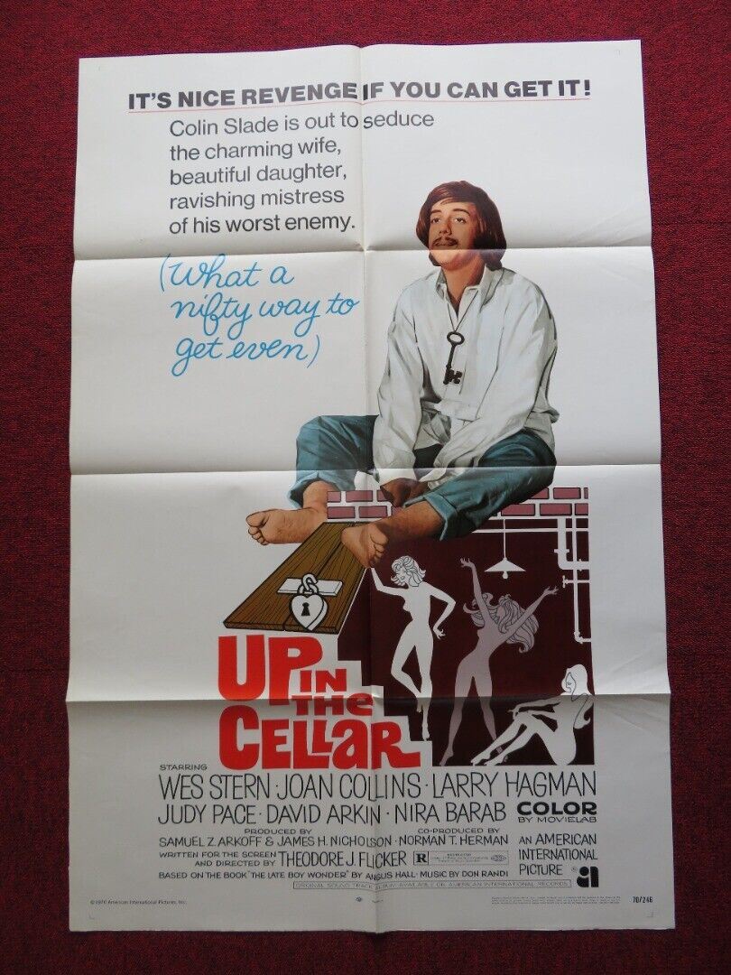 UP IN THE CELLAR US ONE SHEET POSTER WES STERN JOAN COLLINS 1970