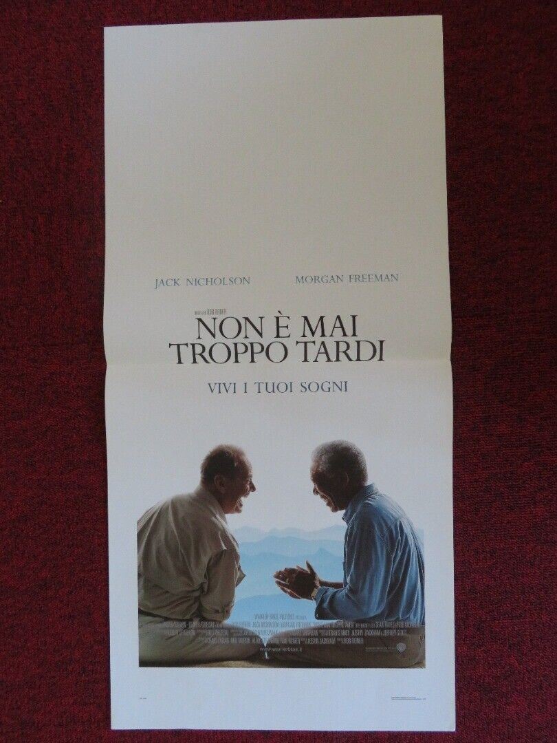 THE BUCKET LIST ITALIAN LOCANDINA (27.5"x13") POSTER JACK NICHOLSON 2007