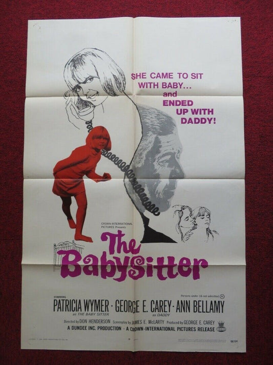 THE BABYSITTER US ONE SHEET POSTER PATRICIA WYMER GEORGE E. CAREY 1969