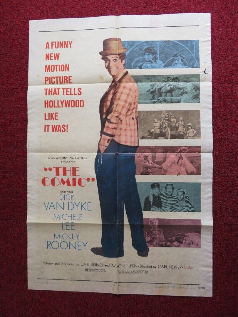 THE COMIC US ONE SHEET POSTER DICK VAN DYKE MICKEY ROONEY 1969