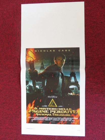 NATIONAL TREASURE ITALIAN LOCANDINA (27.5"x13") POSTER DISNEY NICOLAS CAGE 2007