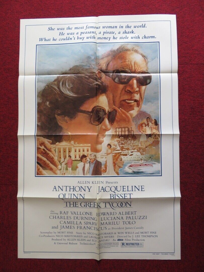 THE GREEK TYCOON US ONE SHEET POSTER ANTHONY QUINN JACQUELINE BISSET 1978