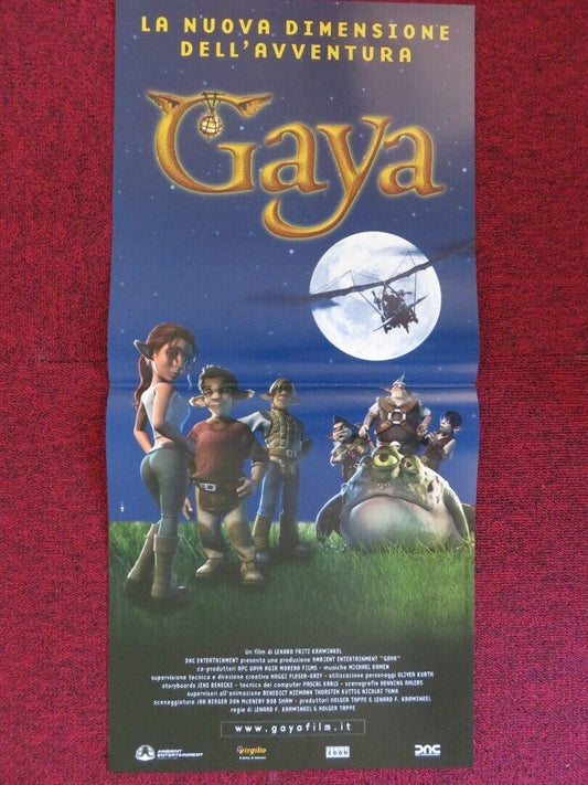 GAYA / BOO, ZINO & THE SNURKS ITALIAN LOCANDINA (26.5"x12.5") POSTER 2004