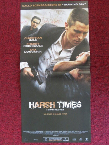 HARSH TIMES ITALIAN LOCANDINA (26"x12.5") POSTER CHRISTIAN BALE 2005