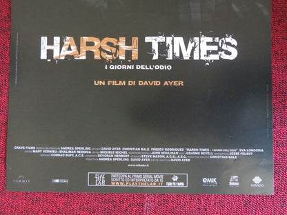 HARSH TIMES ITALIAN LOCANDINA (26"x12.5") POSTER CHRISTIAN BALE 2005