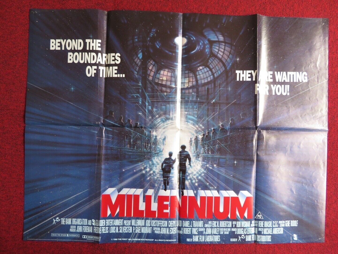 MILLENNIUM UK QUAD POSTER CHERL LADD KRIS KRISTOFFERSON 1989