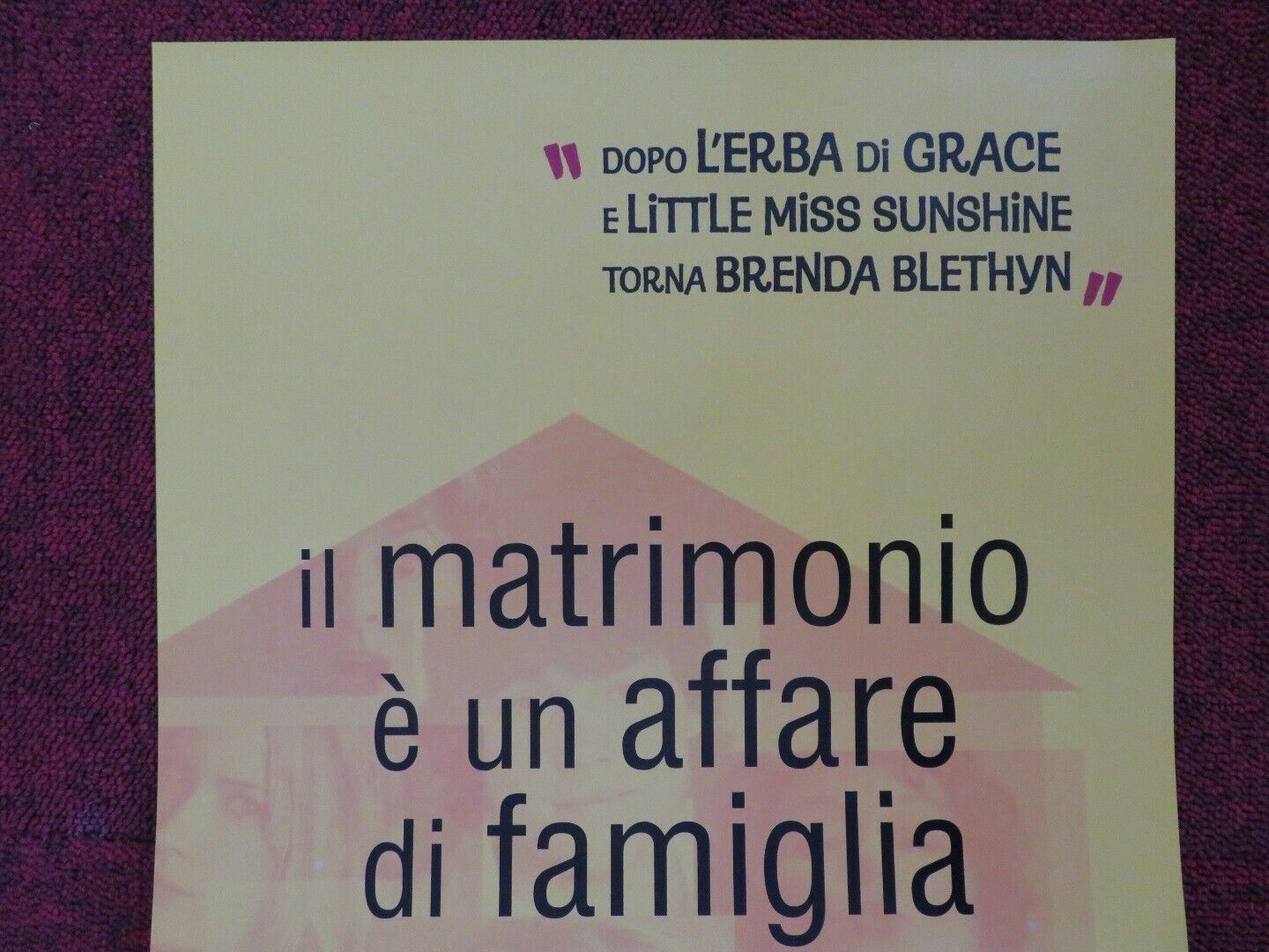 IL MATRIMONIO E UN AFFARE DI FAMIGLIA ITALIAN LOCANDINA (26.5"x12") POSTER 2007