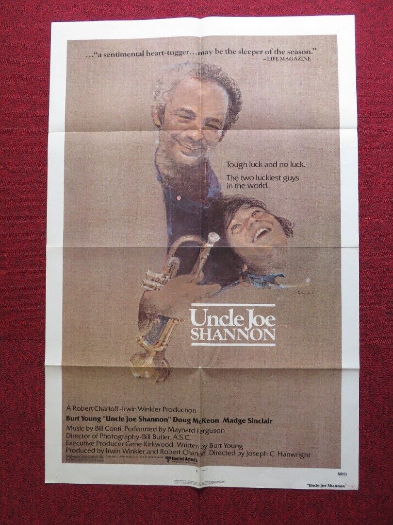 UNCLE JOE SHANNON US ONE SHEET POSTER BURT YOUNG DOUG MCKEON 1978