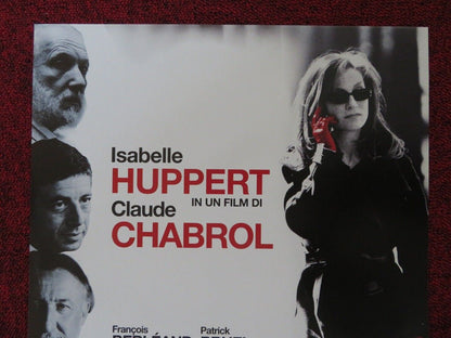 COMEDY OF POWER ITALIAN LOCANDINA (26.5"x12") POSTER ISABELLE HUPPERT 2006