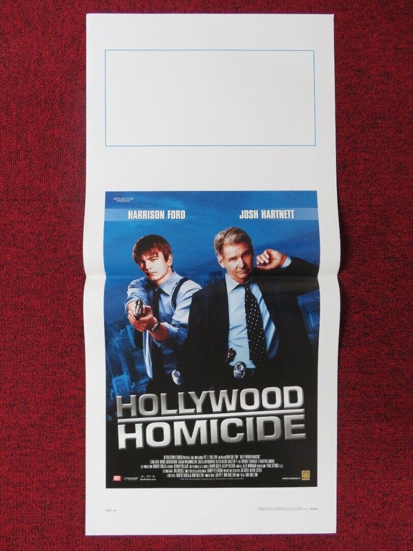 HOLLYWOOD HOMICIDE ITALIAN LOCANDINA (27.5"x13") POSTER HARRISON FORD 2003