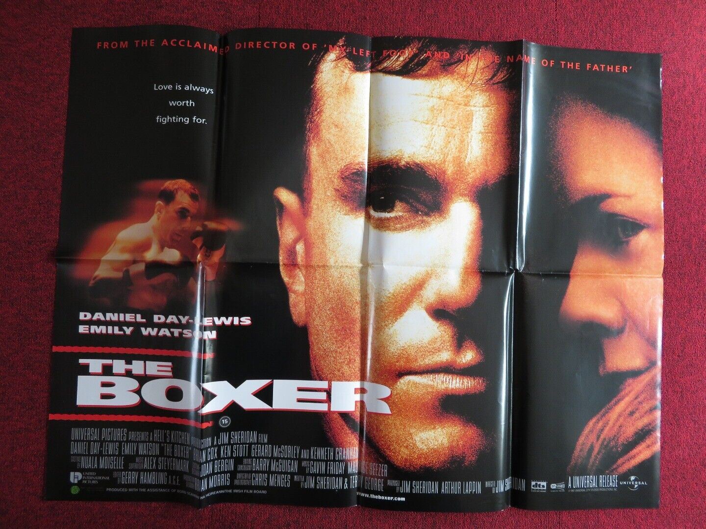 THE BOXER UK QUAD POSTER DANIEL DAY-LEWIS DARAGH DONNELLY 1997