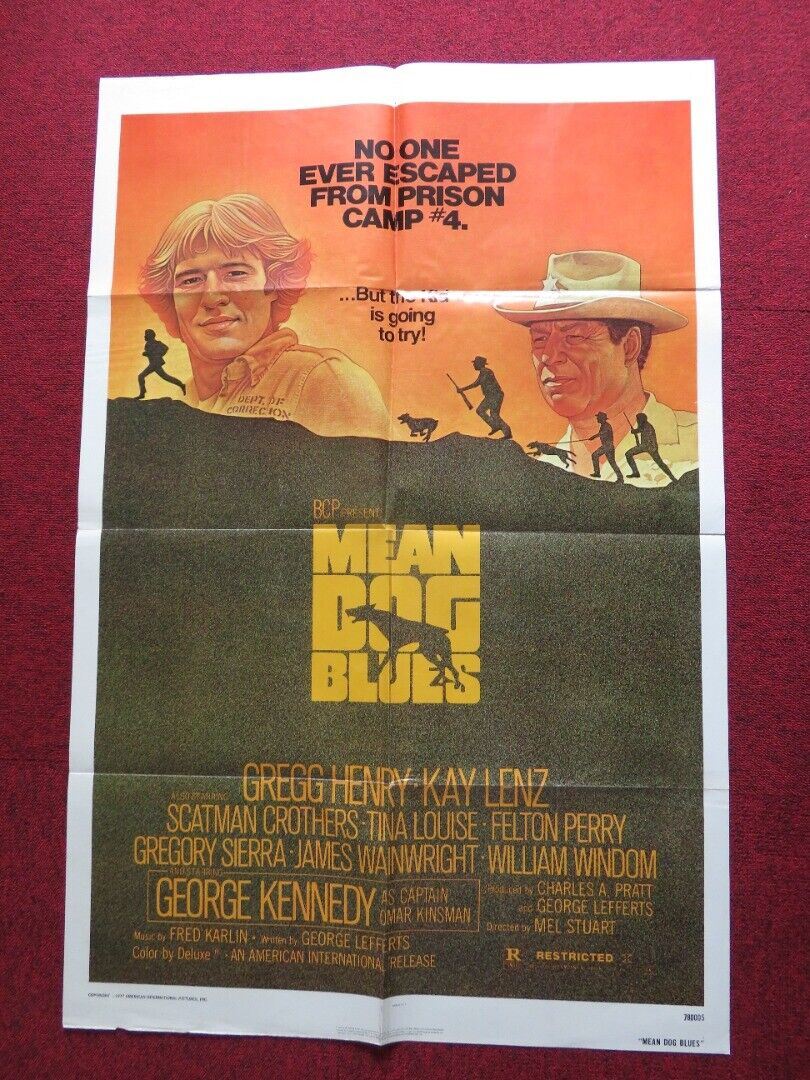 MEAN DOG BLUES US ONE SHEET POSTER GREGG HENRY KAY LENZ 1977