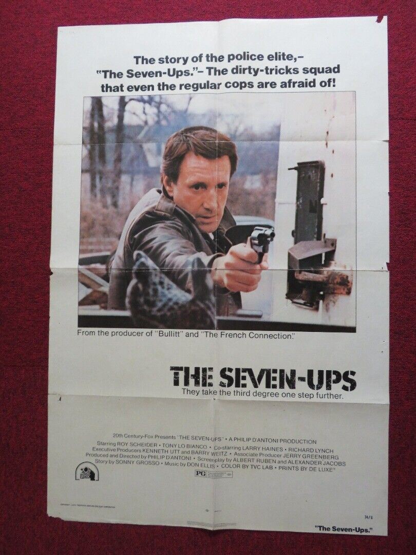 THE SEVEN-UPS US ONE SHEET POSTER ROY SCHEIDER VICTOR ARNOLD 1974