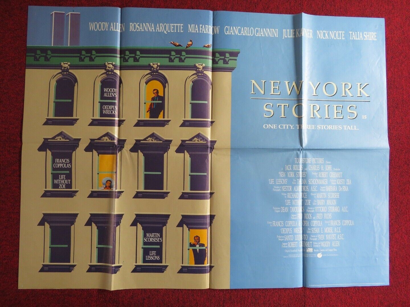 NEW YORK STORIES UK QUAD POSTER WOODY ALLEN MARVIN CHATINOVER 1989