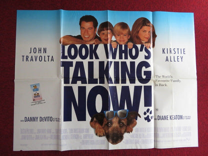 LOOK WHO'S TALKING NOW UK QUAD POSTER JOHN TRAVOLTA KIRSTIE ALLEY 1993