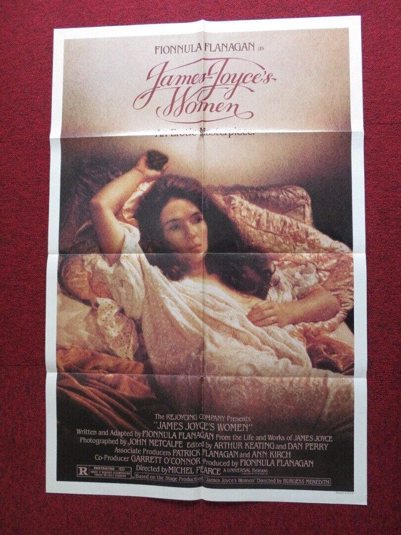 JAMES JOYCE'S WOMEN US ONE SHEET POSTER FIONNULA FLANAGAN CHRIS O'NEILL 1985