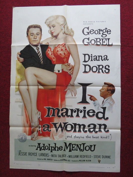 I MARRIED A WOMAN US ONE SHEET POSTER GEORGE GOBEL DIANA DORS 1958