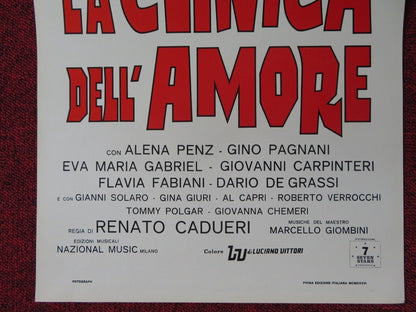 LA CLINICA DELL'AMORE  ITALIAN LOCANDINA (27.5"x12") POSTER MARIO COLLI 1976