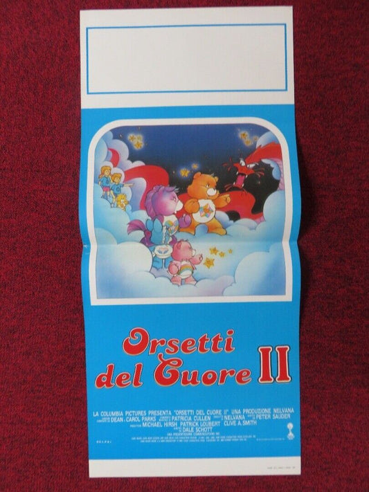 CARE BEARS MOVIE II A NEW GENERATION ITALIAN LOCANDINA (27.5"x12.5") POSTER '86