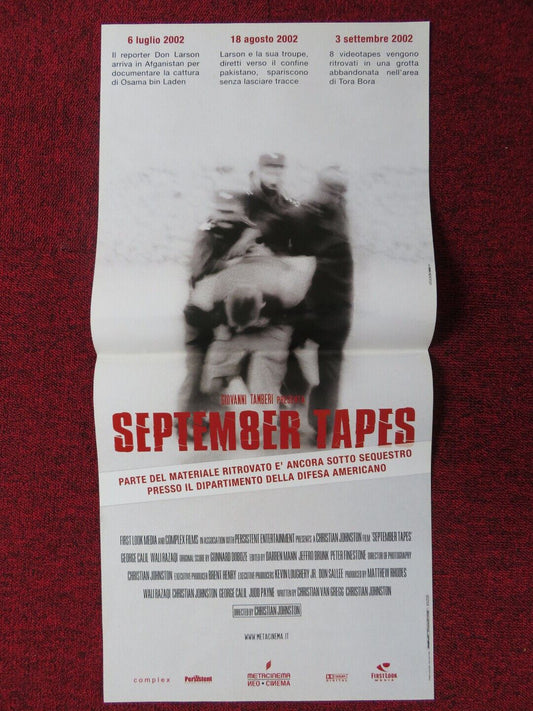 SEPTEM8ER TAPES  ITALIAN LOCANDINA (26"x12.5") POSTER GEORGE CALIL 2004