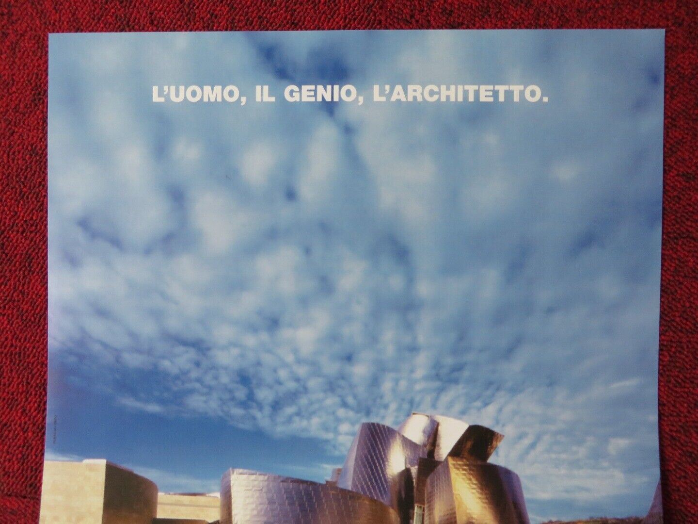 SKETCHES OF FRANK GEHRY ITALIAN LOCANDINA (27"x12.5") POSTER SYDNEY POLLACK 2006