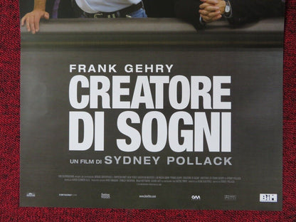 SKETCHES OF FRANK GEHRY ITALIAN LOCANDINA (27"x12.5") POSTER SYDNEY POLLACK 2006