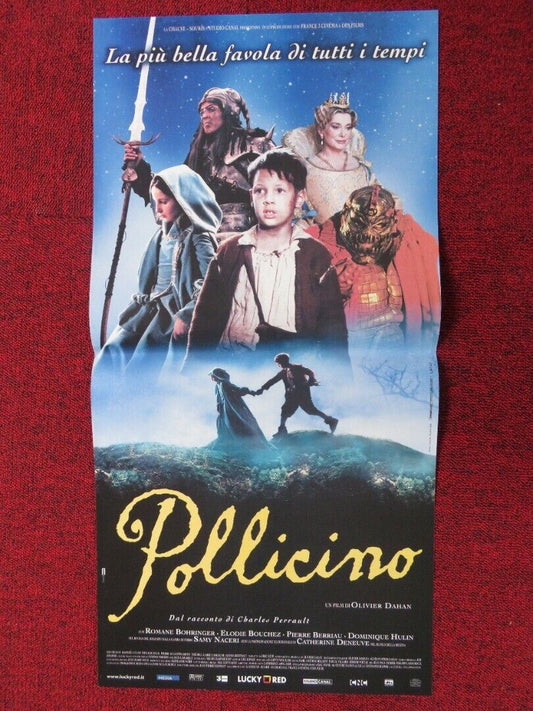 POLLICINO / Tom Thumb ITALIAN LOCANDINA (27"x12.5") POSTER OLIVIER DAHAN 2001