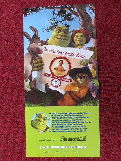 SHREK 2 ITALIAN LOCANDINA (27"x13") POSTER MIKE MYERS EDDIE MURPHY 2004