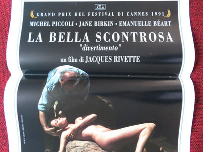 LA BELLA SCONTROSA ITALIAN LOCANDINA (27.5"x13") POSTER MICHEL PICCOLI 1991