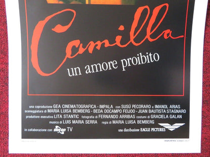 CAMILLA / Camila ITALIAN LOCANDINA (27.5"x13") POSTER SUSU PECORARO 1988