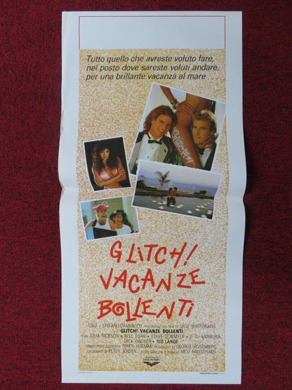 GLITCH! ITALIAN LOCANDINA (27.5"x13") POSTER WILL EGAN STEVE DONMYER 1988