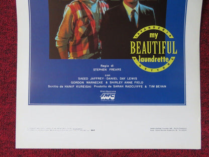 MY BEAUTIFUL LAUNDRETTE ITALIAN LOCANDINA (27.5"x13") POSTER SAEED JAFFREY 1985