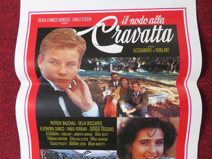 IL NODO ALLA CRAVATTA ITALIAN LOCANDINA (27.5"x13") POSTER PATRICK BAUCHAU 1991