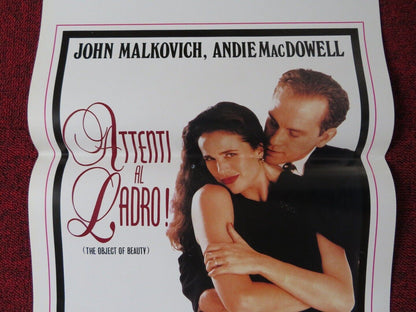 ATTENTI AL LADRO! ITALIAN LOCANDINA (27.5"x13") POSTER JOHN MALKICICH 1991