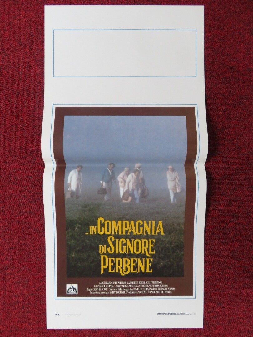 IN COMPAGNIA DI SIGNORE PERBENE ITALIAN LOCANDINA (27.5"x13") POSTER 1990