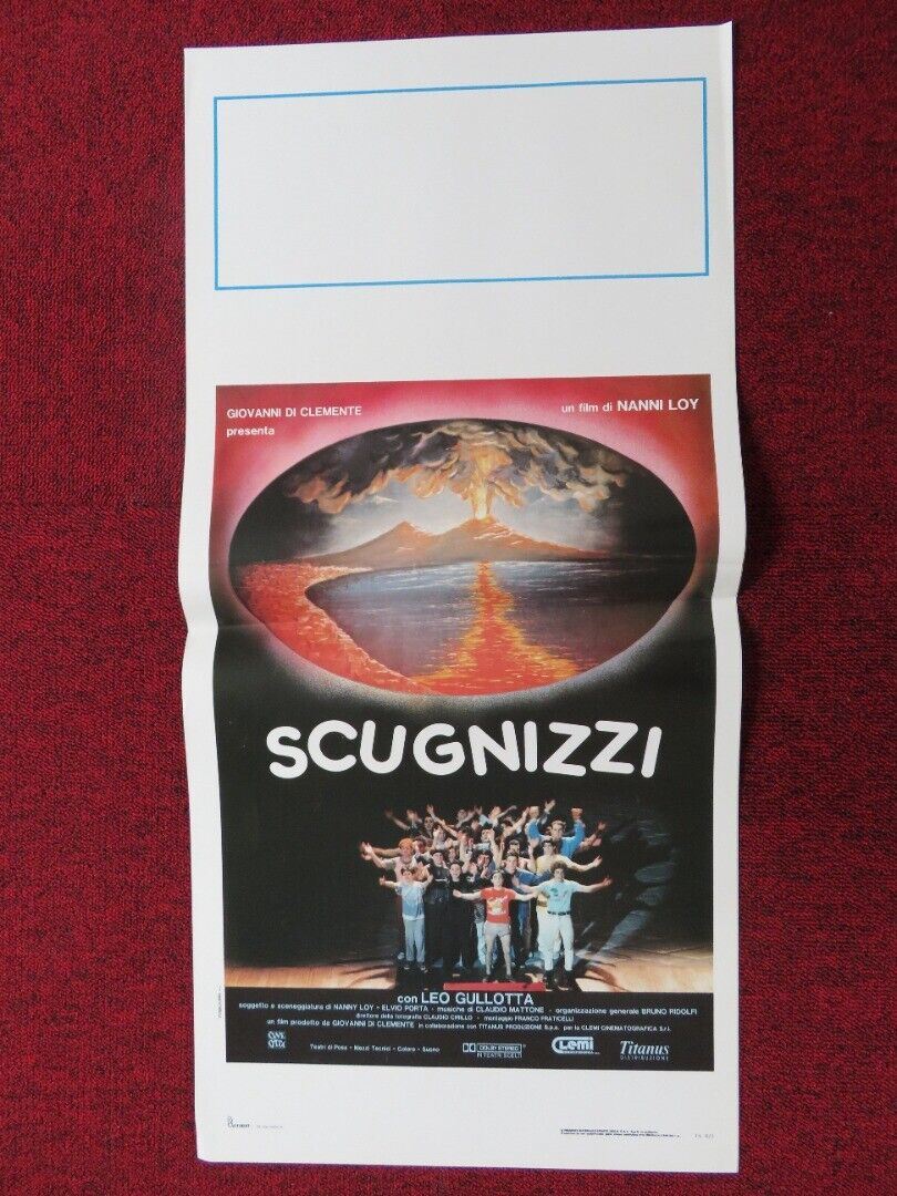 SCUGNIZZI ITALIAN LOCANDINA (27.5"x13") POSTER LEO GULLOTTA NANNI LOY 1989