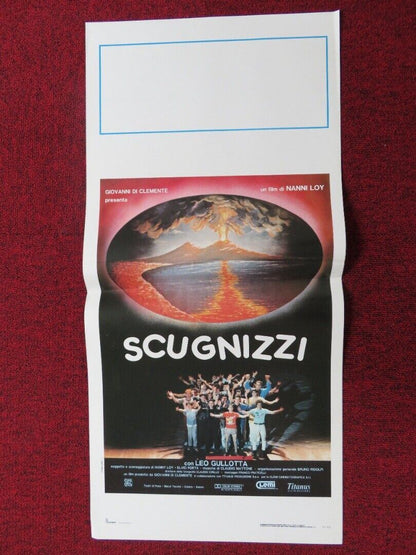 SCUGNIZZI ITALIAN LOCANDINA (27.5"x13") POSTER LEO GULLOTTA NANNI LOY 1989